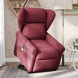 Maison Chic Električni masažni naslanjač - Relax naslanjač s funkcijo vstajanja vinsko rdeč, (22061279) | Shoptok.si
