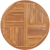 vidaXL Stolna ploča od masivne tikovine okrugla 2,5 cm 90 cm | shoptok.hr