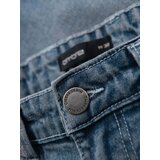 Ombre Men's denim shorts with rolled up leg - light blue | shoptok.hr