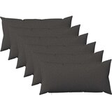  Presvlaka za jastuk 6 kom. HEERLEN Tamnosiva 40 x 80 cm Tkanina | shoptok.hr