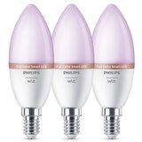 Wiz Set od 3 prigušiva LED RGB sijalice Philips SMART C37 E14/4,9W/230V 2200-6500K | Eponuda.com