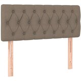  Box spring postelja z vzmetnico LED taupe 90x200 cm blago, (20727025) | Shoptok.si