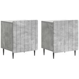  Noćni ormar 2 pcs Betonska siva 43 x 34 5 x 52 cm - Betonska siva 2 | shoptok.hr