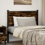  The Living Store Posteljno vzglavje dimljeni hrast 100cm inženirski les in jeklo - Vzglavje, (21456178) | Shoptok.si