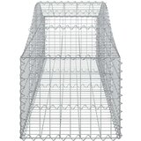  Lučne gabionske košare 8 kom 200x50x40/60 cm pocinčano željezo | shoptok.hr