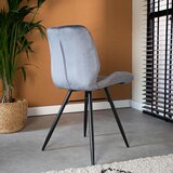 MID.YOU SET STOLOV, kovina, tekstil antracit | Shoptok.si