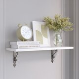 Hanah home zidna polica retro, 60x20x14 cm, crno-bela | ePonuda.com