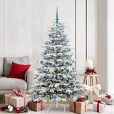vidaXL Umjetno božićno drvce s nogom Bijelo 180 cm PE i PVC | shoptok.hr
