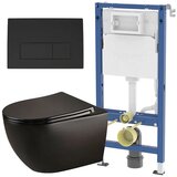 Diplon Geberit Latina Black set crna mat tipka | Eponuda.com