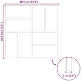  Kamen za hodanje 6 pcs Crna 40,5 x 40,5 x 2 cm Guma | shoptok.hr