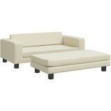  Krevet za pse s produžetkom krem 100 x 50 x 30 cm umjetna koža | shoptok.hr