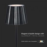  Prigušiva LED punjiva stona lampa 4W/5V 3000-6000K 1800 mAh crna | Eponuda.com