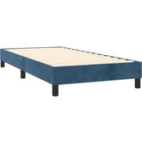  Box spring postelja z vzmetnico LED temno modra 90x200 cm žamet, (20937286) | Shoptok.si