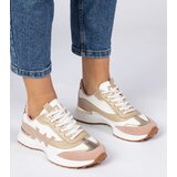 Gemre White-pink women's sneakers with leopard print detail Kalasa | Shoptok.si