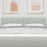 vidaXL LED Povšter z gumbi, svetlo siva, 72 cm, žamet | Shoptok.si
