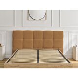 Bobochic Paris Oker rumena oblazinjena oblazinjena/iz iverne plošče zakonska postelja s prostorom za shranjevanje z letvenim dnom 180x200 cm Kumo – | Shoptok.si
