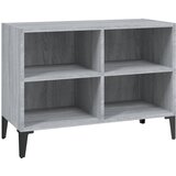 TV ormarić s metalnim nogama boja sivog hrasta 69,5x30x50 cm | shoptok.hr