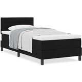  Postelja z vzmetnico z vzmetnico Črna 80 x 200 cm blago, (5000128173) | Shoptok.si