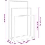  Samostojeći stalak za ručnike crni 48 x 24 x 79 cm željezni | shoptok.hr