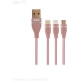 SLINK Swapp SW-C900 1M 3A roza-zlatni 3 u 1 kabel | Eponuda.ba