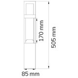 Wofi 12228 - LED spoljašnja lampa SIERRA LED/10W/230V IP54 50,5 cm | Eponuda.com