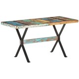  Blagovaonski stol 140 x 70 x 76 cm od masivnog obnovljenog drva | shoptok.hr
