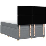  Krevet box spring s madracem svjetlosivi 140x200 cm od tkanine | shoptok.hr