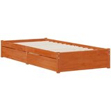  Krevetna konstrukcija s ladicama 3 pcs Vosak smeđa Borovina | shoptok.hr