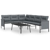 Maison Chic Seti vrtnega pohištva - Vrtna garnitura - Vrtni pohištvo set 2-delna antracitna jeklo, (21810263) | Shoptok.si