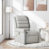 vidaXL masažni naslanjač sivo blago | Shoptok.si