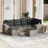 vidaXL 7-dijelni set vrtnih sofa sivi od poliratana | shoptok.hr
