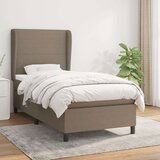  Box spring postelja z vzmetnico taupe 80x200 cm blago | Shoptok.si
