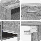  Drveni ormar Siva Sonoma 100,5 x 39 x 30 cm Konstruirano drvo | shoptok.hr