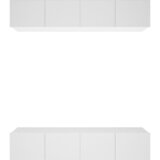 TV ormarići 4 kom bijeli 80 x 30 x 30 cm od konstruiranog drva | Eponuda.com