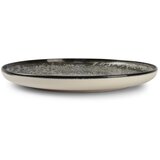 ONA Črn/kremno bel krožnik iz kamenine ø 27 cm Gravel – | Shoptok.si