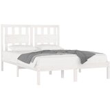  Okvir za krevet od masivne borovine bijeli 140 x 200 cm | shoptok.hr