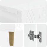 Ormarić za kupaonicu DELFT Bijela visokog sjaja 30 x 31 x 80 cm | shoptok.hr