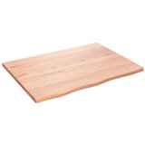 Stolna ploča svjetlosmeđa 80 x 60 x 2 cm tretirana hrastovina | shoptok.hr