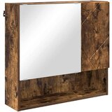 vidaXL Ogledalna omara Dimljeni hrast 59 x 17 x 55 cm Konstruiran les | Shoptok.si