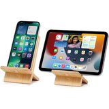 Venisymlis Držalo Za Mobilni Telefon Iz Bambusa Z Luknjo Za Polnjenje, Odstranljivo Leseno Stojalo Za Mobilni Telefon, Miza, Tablica, Priključek, (22072184) | Shoptok.si