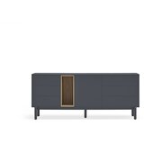 Teulat Temno siva nizka komoda 180x76 cm Corvo - Teulat | Shoptok.si