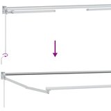  Ročno zložljivo senčilo Rjava 3,5 x 2 m Poliester s PU premazom, (5000205963) | Shoptok.si