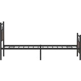 vidaXL Posteljni okvir brez vzmetnice hrast 80x200 cm inženirski les | Shoptok.si
