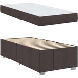  Konstrukcija postelje Temno rjava 100 x 200 cm blago, (5000123580) | Shoptok.si
