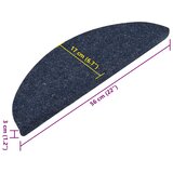  Samoljepljivi otirači za stepenice 15 kom 56x17x3 cm plavi | shoptok.hr