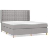  Krevet box spring s madracem svjetlosiva 160x200 cm tkanina | shoptok.hr