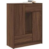  Komoda s predali in vrati, rjavega hrasta, 73x31x90 cm | Shoptok.si