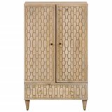  Visoka komoda 60 x 33 x 100 cm od masivnog drva manga | shoptok.hr