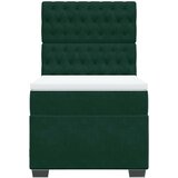 Box spring krevet s madracem tamnozeleni 100x200 cm baršunasti | shoptok.hr