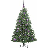  Umjetno božićno drvce s nogom Zelena 150 cm PVC i metal | shoptok.hr